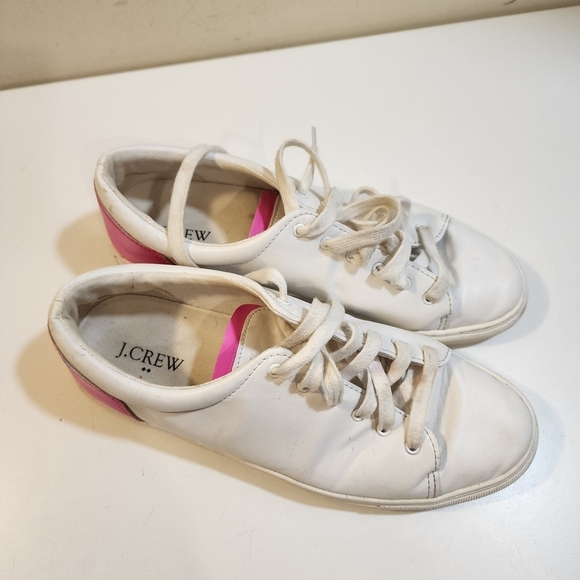 J. CREW Women's White Road Trip Sneakers size 10 - Picture 13 of 14